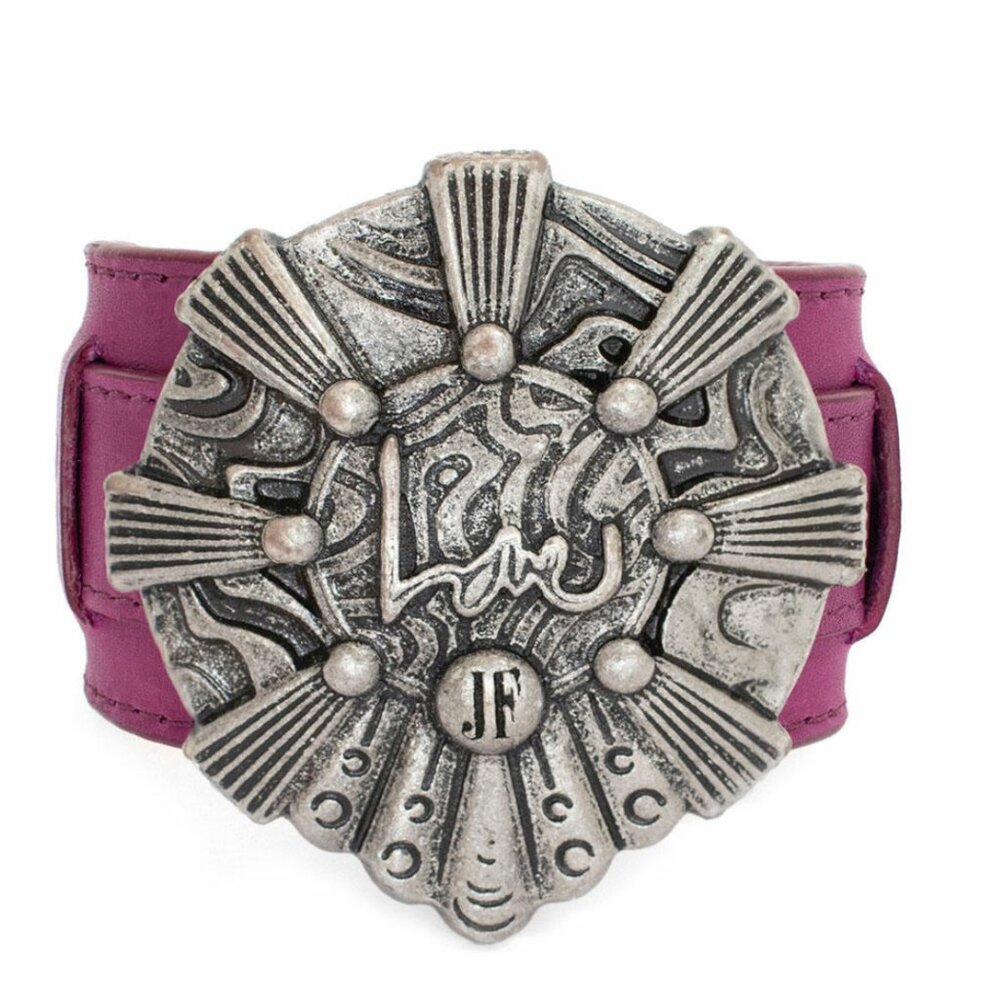 RARE, HTF Fluevog X Jimi Hendrix Buster Bracelet, Violet / Purple, NWOB, OS - Picture 3 of 4